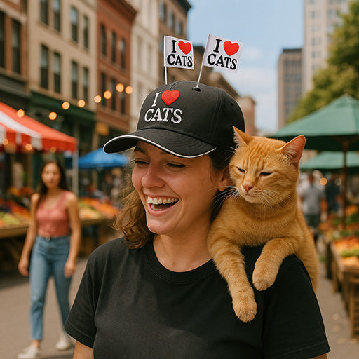 I ❤️ Cats Flag Pack – CapFlags® Attachment Set