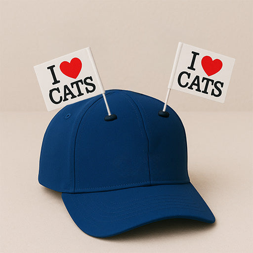 I ❤️ Cats Flag Pack – CapFlags® Attachment Set