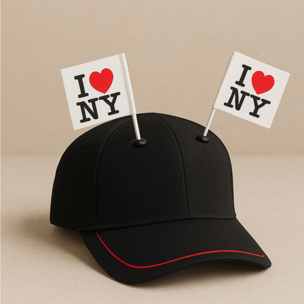 I ❤️ NY Flag Pack – CapFlags® Attachment Set
